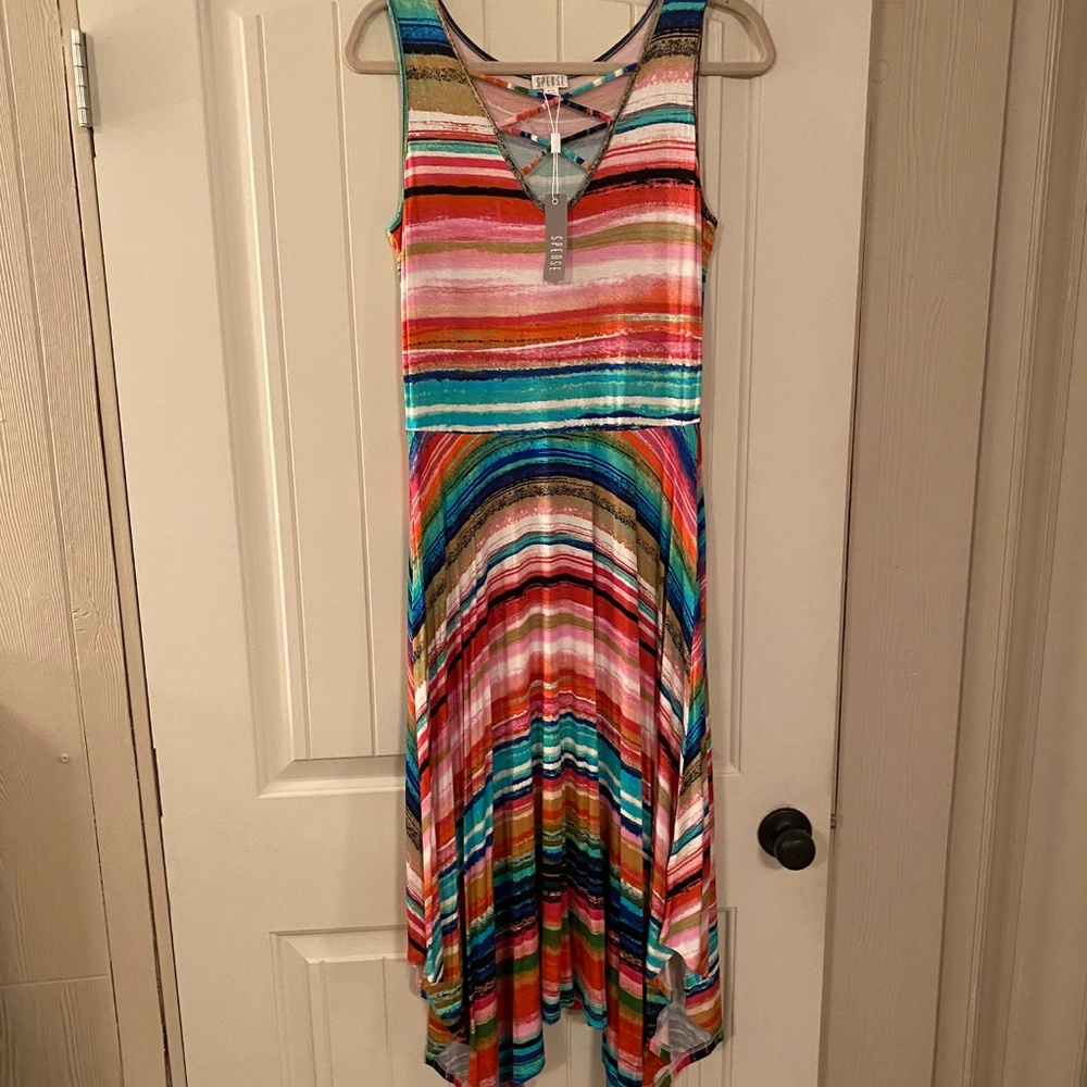 Rainbow maxi dress